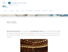 Tablet Screenshot of jeunes-lettres.org